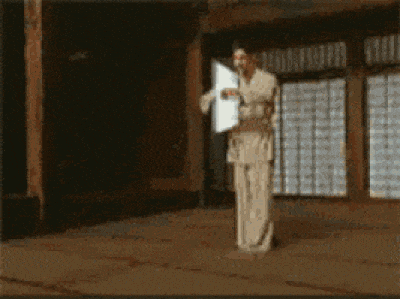 Fantasy Gif Of Matrix Actors Performing Origami.