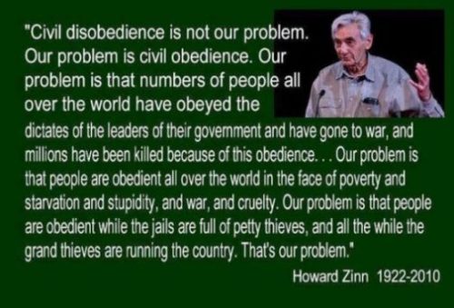 photocredit/thanks:sodahead Image Of A Howard Zinn Quote And Pic.