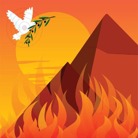 uf egypt-fire-pyramid-ancient | Our World Legends.