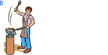 Gif Of A Blacksmith At Work On The Anvil.