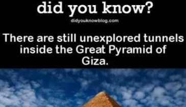 Image And Text Describing Tunnels Inside The Great Pyramid Of Egypt.