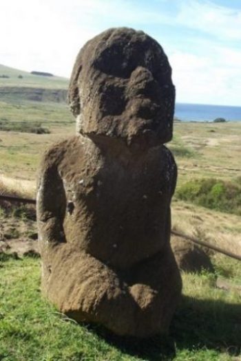 Featured Topic Image A Close Up Of The Kneeling Easter Island Stone Giant Statue.