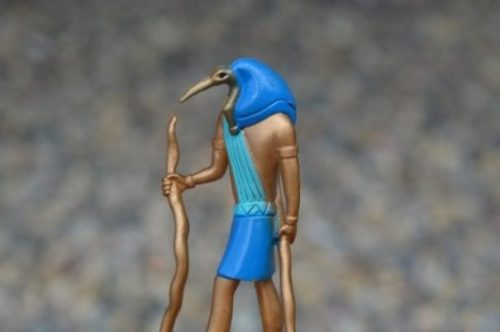 photocredit/thanks:ErikaWittlieb:pixabay Modern Toy Doll Image Of Thoth In Ibis Form Of Ancient Egypt.
