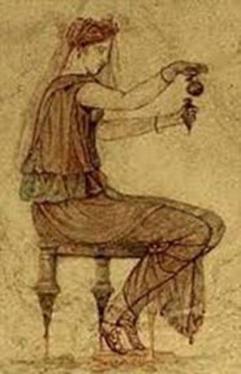 Image Of Ancient Greek Locusta A Herbal/Poison Expert.