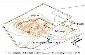Image Showing Details Of Archaeological Surveys Of Tiahuanaco.