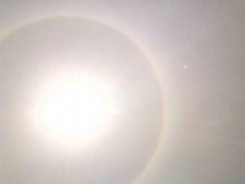Image Of A Haloed Sun.