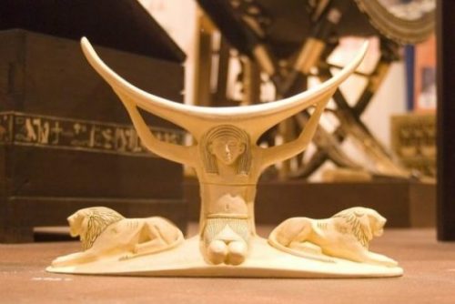 Image Of An Ancient Egyptian Bowl Figurine.