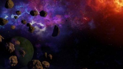 Image Fantasy Sci-Fi Of Space Objects.