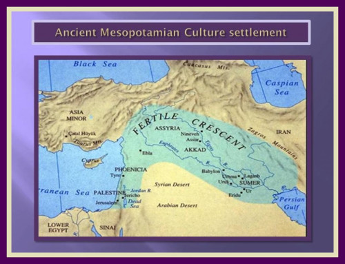 Image Map Of Yore Civilisation Of Sumeria.