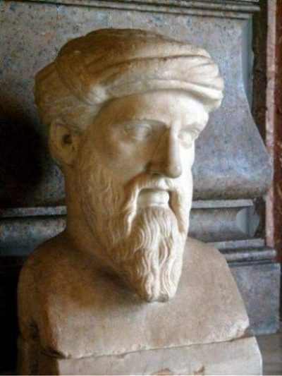 Image Of A Statue/Bust Of Pythagoras.